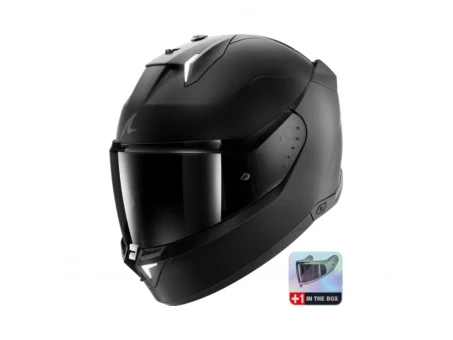 Casca integrala SHARK SKWAL i3 Dark Shadow Mat - Negru (+1 viziera) | HE0825E-KMA