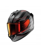 Casca Integrala SHARK D-SKWAL 3 SIZLER - Negru/Gri/Rosu mat