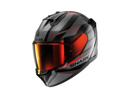 Casca Integrala SHARK D-SKWAL 3 SIZLER - Negru/Gri/Rosu mat