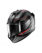 Casca Integrala SHARK D-SKWAL 3 SIZLER - Negru/Gri/Rosu mat
