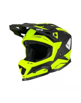Casca cross-enduro UFO ECHUS - Negru,Galben fluor
