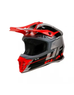 Casca cross-enduro UFO INTREPID - Negru,Argintiu,Rosu