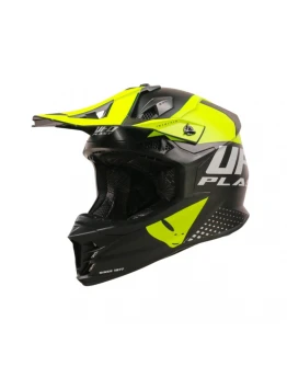 Casca cross-enduro UFO INTREPID - Negru,Galben fluor