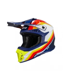 Cască Cross UFO Intrepid 2026/01 ECE 22.06 - Albastru/Galben fluo