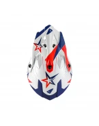 Cască Cross UFO Intrepid 2026/01 ECE 22.06 - Alb/Rosu | HE13401WB