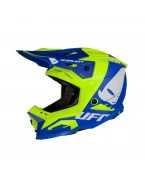 Casca cross-enduro UFO ECHUS - Albastru/Galben fluor