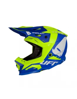 Casca cross-enduro UFO ECHUS - Albastru,Galben fluor
