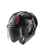Casca modulara SHARK EVO GT SEAN - Gri/Negru/Rosu