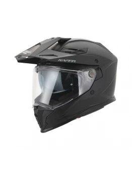 Cască enduro dual Kappa KV33 Solid cu vizieră - Negru mat