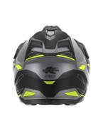 Cască enduro dual Kappa KV33 Graphic Wizzard cu vizieră - Negru/Gri/Galben fluo mat | HKKV33FWZTY
