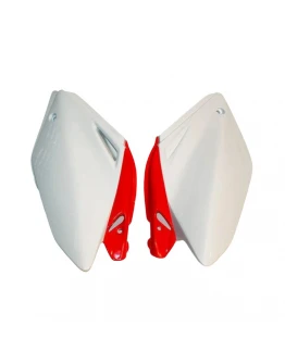 Carene laterale UFO HONDA CRF 250R '04-'05 culoare OEM (Alb/Rosu)