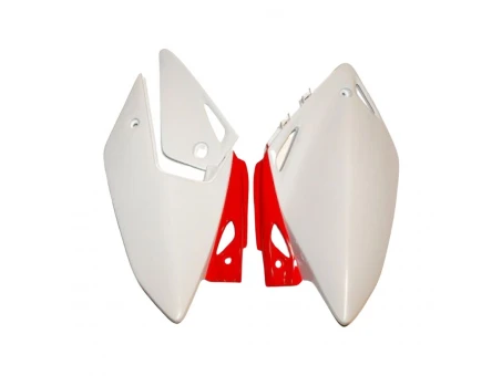 Carene laterale UFO HONDA CRF 250X 04-17 culoare OEM (Alb/Rosu) | HO03647W
