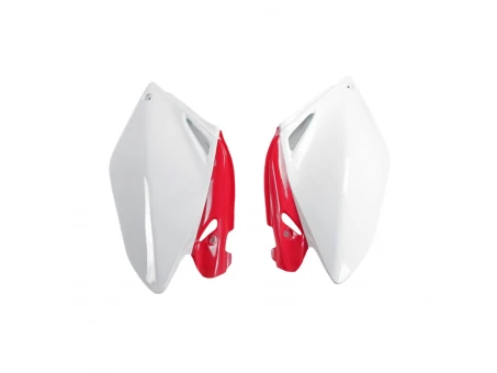 Carene laterale UFO HONDA CRF 250R 06-09 culoare OEM (Alb/Rosu) | HO04606W