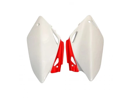 Carene laterale UFO HONDA CRF 450R 07-08 culoare OEM (Alb/Rosu) | HO04616W