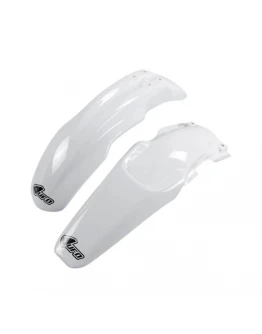 Set aripa fata spate UFO HONDA CRF 150R '07-'23, culoare Alb (HO04617041 , HO04618041)