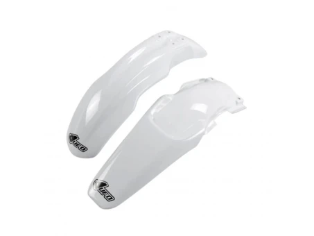 Set aripa fata spate UFO HONDA CRF 150R 07-23, culoare Alb (HO04617041 , HO04618041) | HOFK111041