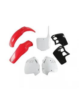 Kit complet plastice UFO HONDA CR 500 '95-'00 culoare OEM (Rosu/Alb/Negru) (HO089E999)