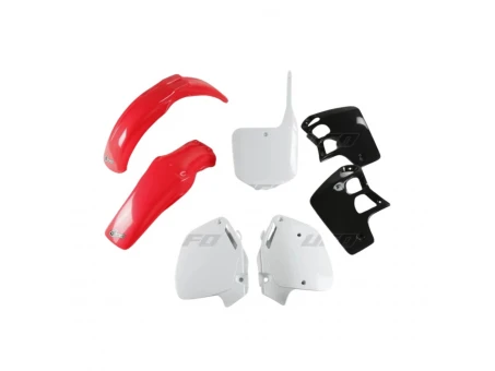 Kit complet plastice UFO HONDA CR 500 95-00 culoare OEM (Rosu/Alb/Negru) (HO089E999) | HOKIT089999