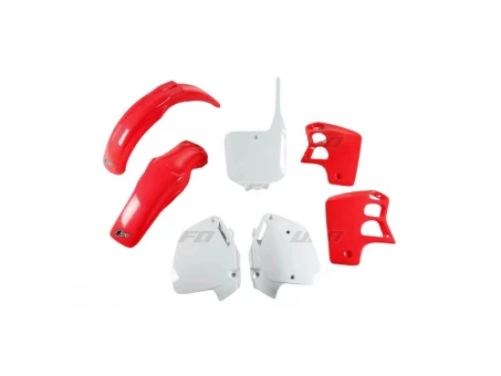 Kit complet plastice UFO HONDA CR 500 95-00 culoare OEM 00 (Rosu/Alb) (HO089E999K) | HOKIT089999K