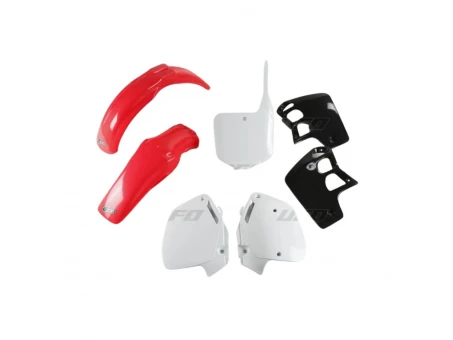 Kit complet plastice UFO HONDA CR 500 95-00 culoare OEM 97 (Rosu/Alb/Negru) (HO089E999W) | HOKIT089999W