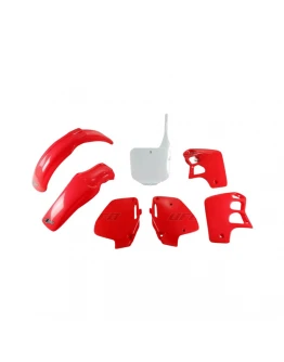 Kit complet plastice UFO HONDA CR 500 '91-'94 culoare OEM '92-'94 (Rosu/Alb) (HO090E999W)