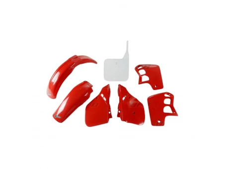 Kit complet plastice UFO HONDA CR 500 89-90 culoare OEM (Rosu/Alb) (HO091E999) | HOKIT091999