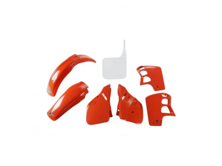 Kit complet plastice UFO HONDA CR 500 89-90 culoare OEM 90 (Rosu/Alb) (HO091E999W) | HOKIT091999W