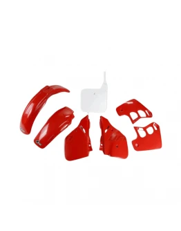 Kit complet plastice UFO HONDA CR 250 '88-'89 culoare OEM (Rosu/Alb) (HO092E999)