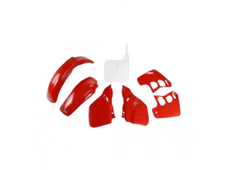 Kit complet plastice UFO HONDA CR 250 88-89 culoare OEM (Rosu/Alb) (HO092E999) | HOKIT092999