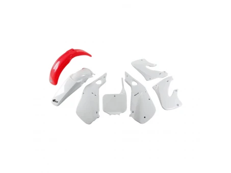 Kit complet plastice UFO HONDA CR 125 98-99, CR 250 97-99 culoare OEM (Rosu/Alb) (HO094E999) | HOKIT094999