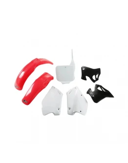 Kit complet plastice UFO HONDA CR 125 '95-'97, CR 250 '95-'96 culoare OEM (Rosu/Alb/Negru) (HO095E999)