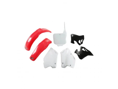 Kit complet plastice UFO HONDA CR 125 95-97, CR 250 95-96 culoare OEM (Rosu/Alb/Negru) (HO095E999) | HOKIT095999