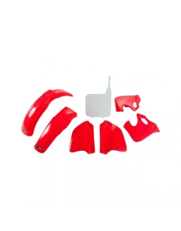 Kit complet plastice UFO HONDA CR 125 '93-'94, CR 250 '92-'94 culoare OEM (Rosu/Alb) (HO096E999)