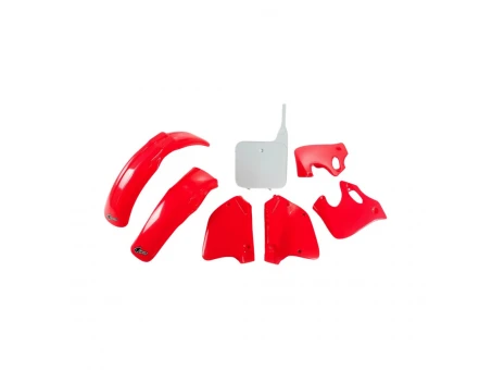 Kit complet plastice UFO HONDA CR 125 93-94, CR 250 92-94 culoare OEM (Rosu/Alb) (HO096E999) | HOKIT096999
