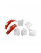 Kit complet plastice UFO HONDA CR 125 91-92, CR 250 90-91, culoare OEM (Rosu/Alb) (HO097E999) | HOKIT097999