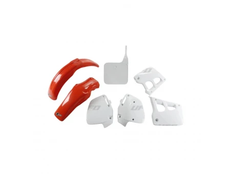 Kit complet plastice UFO HONDA CR 125 91-92, CR 250 90-91, culoare OEM (Rosu/Alb) (HO097E999) | HOKIT097999