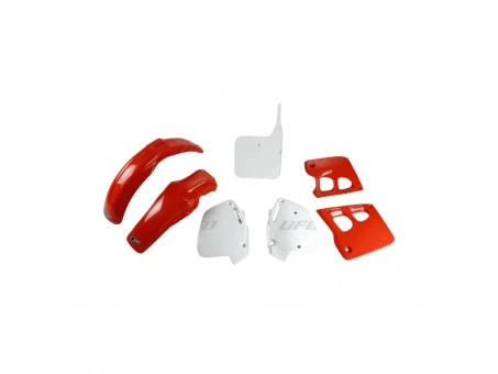 Kit complet plastice UFO HONDA CR 125 91-92, CR 250 90-91, culoare OEM 90 (Rosu/Alb) (HO097E999K) | HOKIT097999K