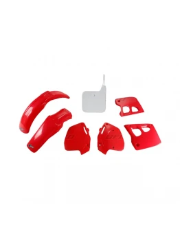 Kit complet plastice UFO HONDA CR 125 '91-'92, CR 250 '90-'91, culoare OEM '92 (Rosu/Alb) (HO097E999W)