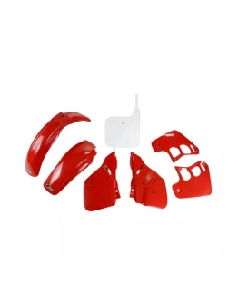 Kit complet plastice UFO HONDA CR 125 '89-'90 culoare OEM (Rosu/Alb) (HO098E999)