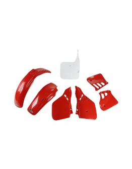 Kit complet plastice UFO HONDA CR 125 '87-'88 culoare OEM (Rosu/Alb) (HO099E999)