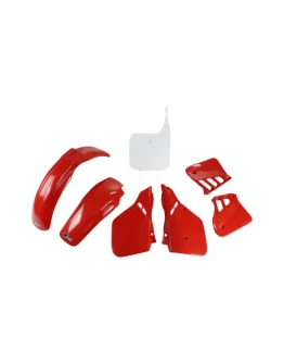 Kit complet plastice UFO HONDA CR 125 '87-'88, culoare OEM '88 (Rosu/Alb)
