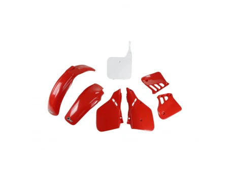 Kit complet plastice UFO HONDA CR 125 '87-'88, culoare OEM '88 (Rosu/Alb)