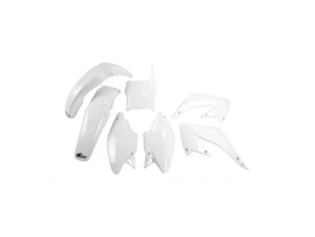 Kit complet plastice UFO HONDA CR 125/250 04-07 culoare Alb (HO103E041) | HOKIT103041