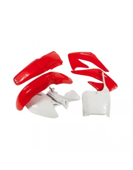 Kit complet plastice UFO HONDA CRF 450 R '02-'03 culoare OEM (Rosu/Alb) (HO106E999)