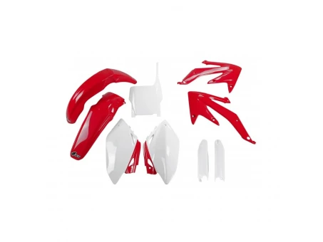 Kit complet plastice UFO (FULL KIT) HONDA CRF 450 R 07 culoare OEM (Rosu/Alb) (HO110E999) | HOKIT110F999