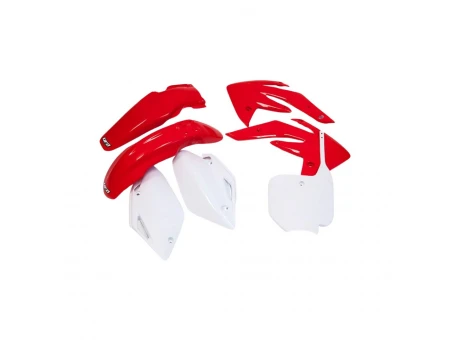 Kit complet plastice UFO HONDA CRF 150 07-17 culoare OEM (Rosu/Alb) (HO111E999) | HOKIT111999
