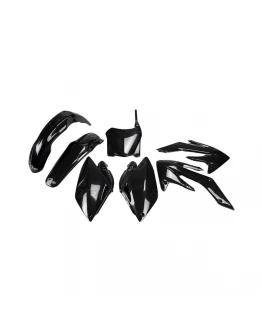 Kit complet plastice UFO HONDA CRF 250R '08-'09 culoare Negru = HO112BE001 (HO112E001)