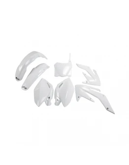 Kit complet plastice UFO HONDA CRF 250R '08-'09 culoare Alb = HO112BE041 (HO112E041)