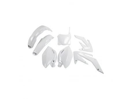 Kit complet plastice UFO HONDA CRF 250R 08-09 culoare Alb = HO112BE041 (HO112E041) | HOKIT112041
