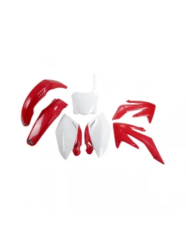 Kit complet plastice UFO HONDA CRF 250R '08-'09 culoare OEM '08 (Rosu/Alb) (HO112E999)